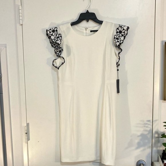 TOMMY HILFIGER Scuba Sheath Crepe Dress - Picture 5 of 8